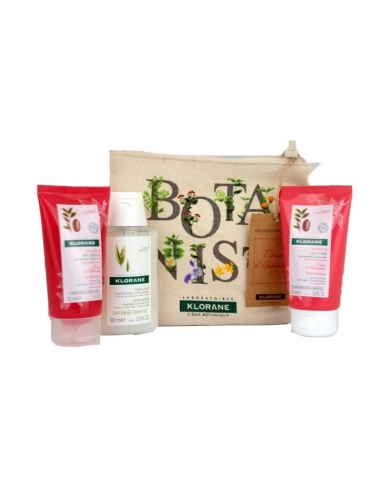 Klorane Champú Leche de Avena 100ml + Leche Hidratante 75ml + Gel de Ducha 75ml