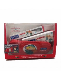 Vitis Pack Junior Cepillo + Gel 75ml + Neceser Regalo
