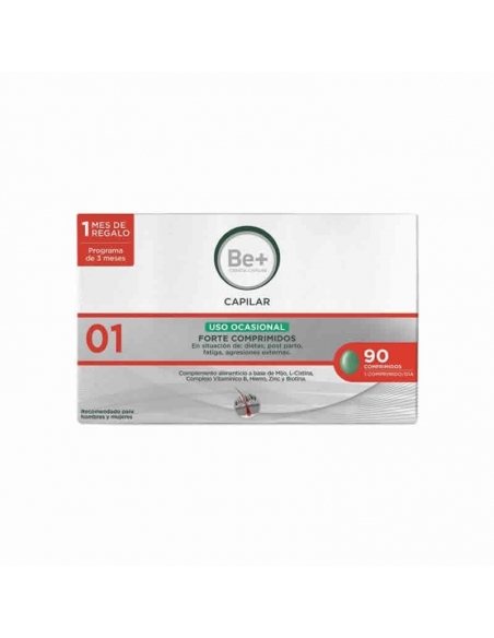 Be+ Tratamiento Capilar Anti-Caída Ocasional 90 Comprimidos
