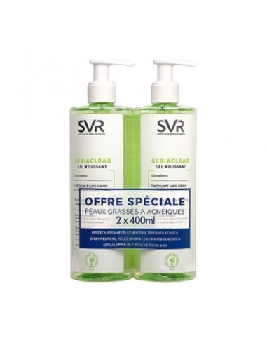 SVR Sebiaclear Gel Moussant 2x400ml