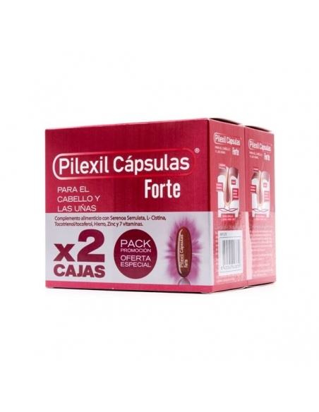 Pilexil Forte Cabello y Uñas Cápsulas Duplo 2x100uds