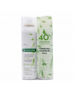 Klorane Champú Seco A La Leche De Avena 2x150ml