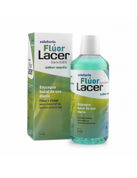 Lacer Colutorio Fluor 0.05% Menta sin Alcohol 500ml