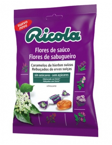 Ricola Bolsa Flores de Saúco sin azúcar 70gr