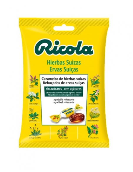 Ricola Bolsa Hierbas Suizas con Estevia sin azúcar 70gr