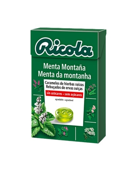 Ricola Bolsa Menta Montaña sin azúcar 50gr