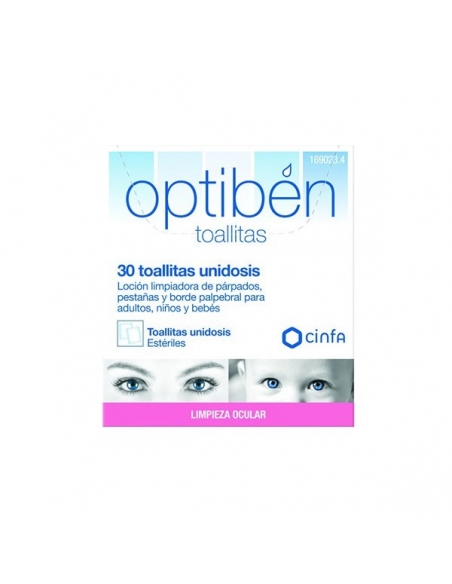 Optiben Toallitas Parpados Pestañas 30uds      