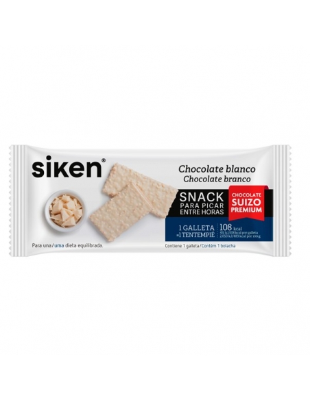 Siken Snack Barrita Galleta Chocolate Blanco 22gr