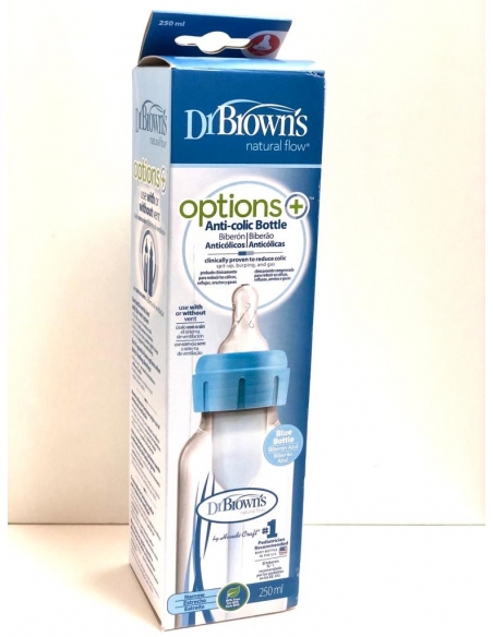 Dr Browns Biberón Natural Flow Azul 240ml 