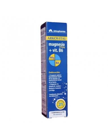 Arkovital Magnesio 375Mg+B6 21 Comprimidos Efervescentes
