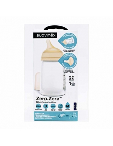 Suavinex Biberon Zero T/M Silicona 270 ml