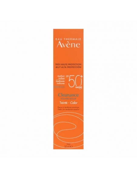 Avene Cleanance Solar SPF50+ Muy Alta Proteccion Con Color 50 ml
