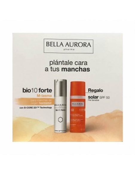 Bella Aurora Bio 10 Forte M-Lasma 30ml + Solar SPF50 Piel Sensible 50ml