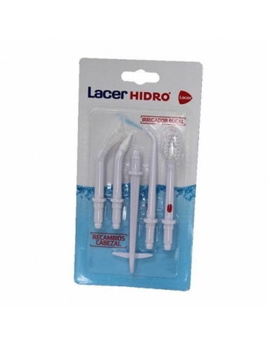 Lacer Irrigador Bucal Electrico Recambios 5 Cabezales