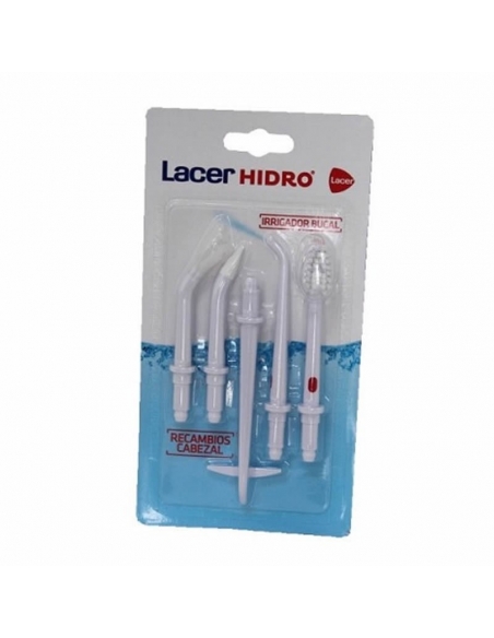 Lacer Irrigador Bucal Electrico Recambios 5 Cabezales