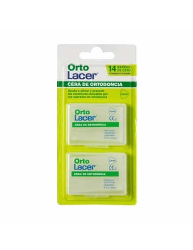 Lacer Ortolacer Cera Ortodoncia Protectora Rozadura 14 Barritas