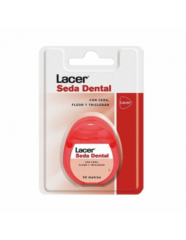 Lacer Seda Dental Con Cera Y Fluor 50 M