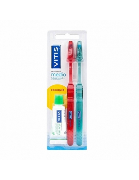 Vitis Cepillo Dental Normal Medio 2 Uds