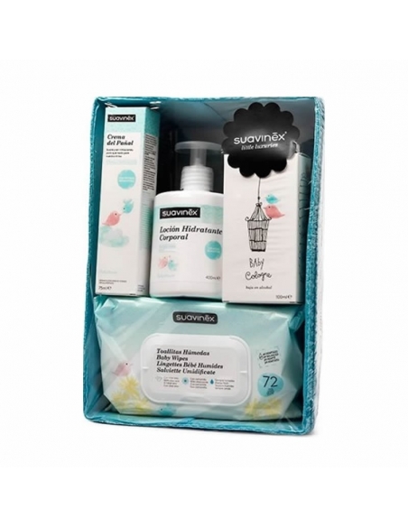 Suavinex Canastilla Cuidado Bebe Azul