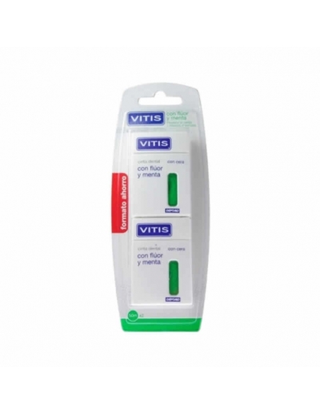 Vitis Cinta Dental Con Fluor Y Menta 50m 2uds