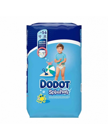 Dodot Splashers Bañadores Desechables Talla 5-6 +14 Kg