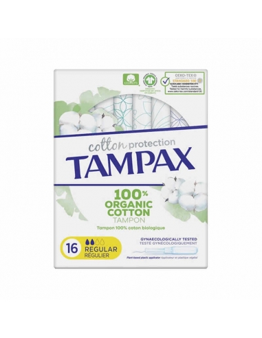 Tampax Natural Regular Protection 16uds