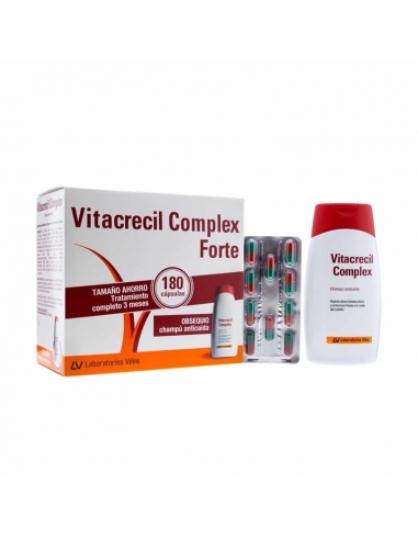 Vitacrecil Complex Forte 180 Cápsulas + Champu Anticaida 200ml