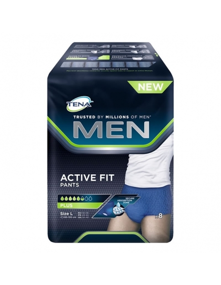 Tena Men Active Fit Plus Tamaño Grande 8 Uds