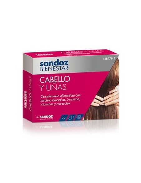 Sandoz Bienestar Cabello y Uñas 90 Complementos para el pelo