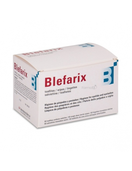 Blefarix 50 Toallitas para Párpados y Pestañas - infección ocular
