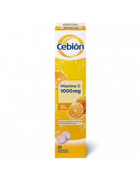 Cebión Vitamina C Naranja 1000 | 20 comprimidos efervescentes