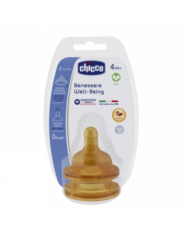 Chicco Tetina Fisiológica 3 Orificios Flujo Rápido 2uds