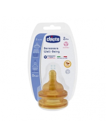 Chicco Tetina Fisiológica Flujo Variable +2 meses 2uds