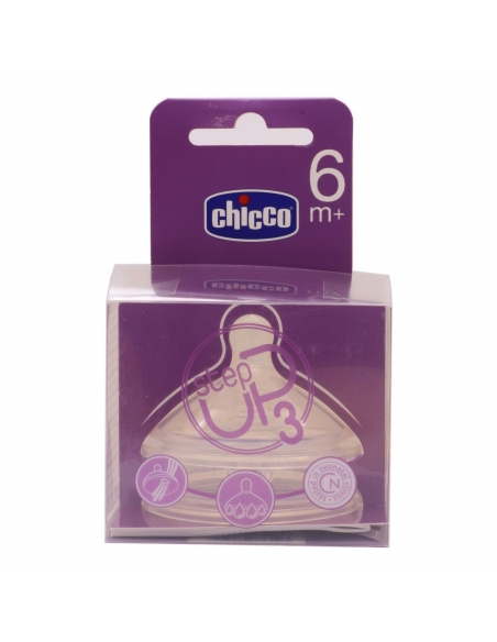 Chicco Tetina Step Up 3 Flujo Papilla 6 meses