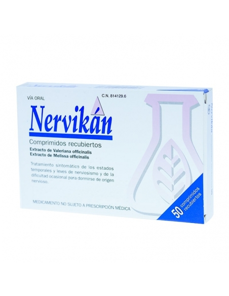 Nervikán 50 Grageas | Pastillas naturales para los nervios