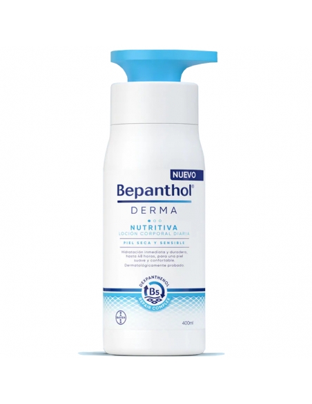 Bepanthol Derma Nutritiva Locion Corporal Diaria 1 Envase 400 ml