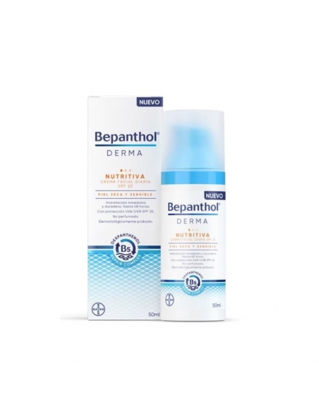 Bepanthol Derma Nutritiva Crema Facial Diaria Spf25 1 Envase 50 ml