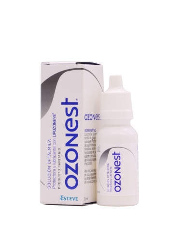Ozonest solución oftálmica 8 ml: Tiene la finalidad de proporcionar alivio y tratamiento en diversas afecciones oculares.