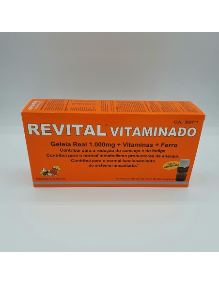 Revital Vitaminado Jalea Real + Vitámina C Ampollas 20uds