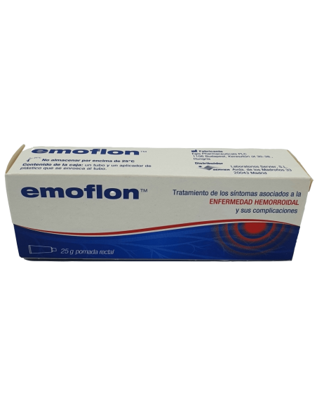 Emoflon pomada rectal 25 mg