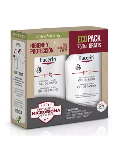 Eucerin Ecopack Gel 1 litro + 750 ml