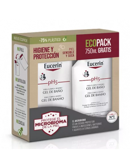 Eucerin Ecopack Gel 1 litro + 750 ml