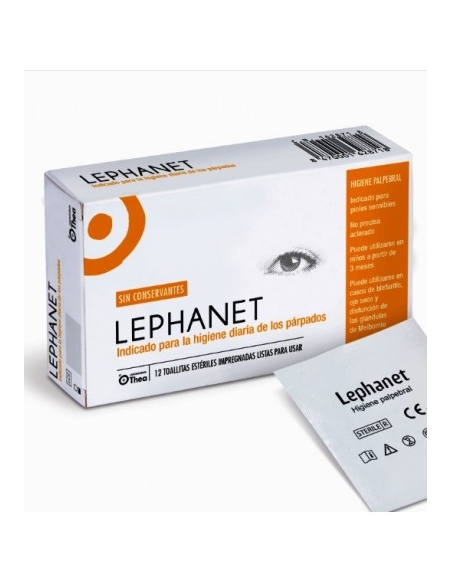 Lephanet ocular 12 toallitas estériles