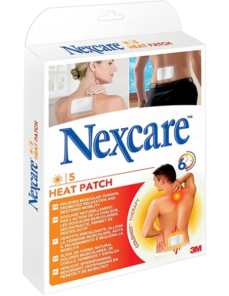 Nexcare parche térmico 9,5x13,5 cm (5 unidades)