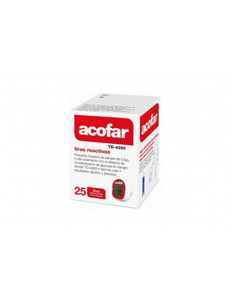 Acofar 25 tiras reactivas glucemia