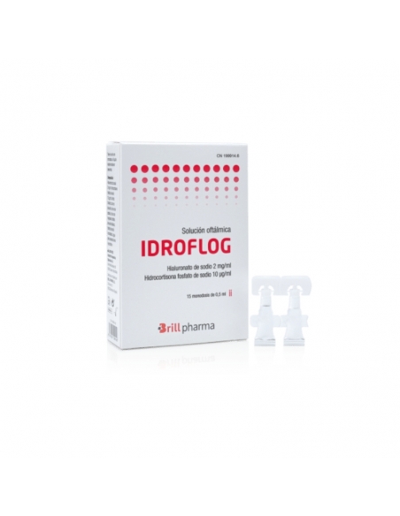 Idroflog solución oftálmica 15 unidades