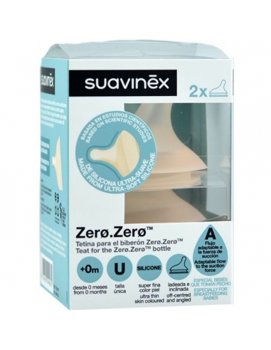 Tetina Suavinex Zero Mixta silicona 2 unidades