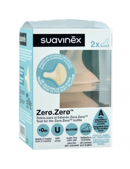 Tetina Suavinex Zero Mixta silicona 2 unidades