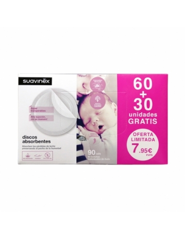 Suavinex discos protegemamas 60+30