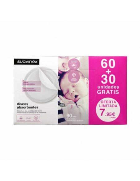 Suavinex discos protegemamas 60+30